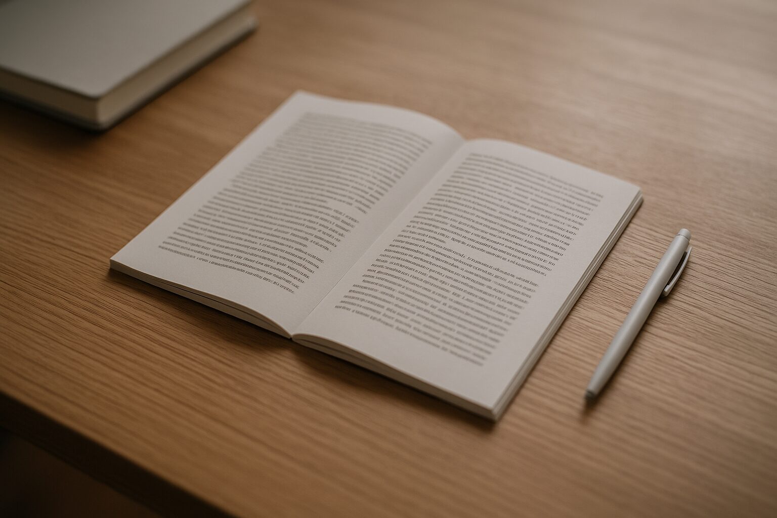 自然光が差し込むデスクに開かれた資料と静かな作業空気が写ったアイキャッチ